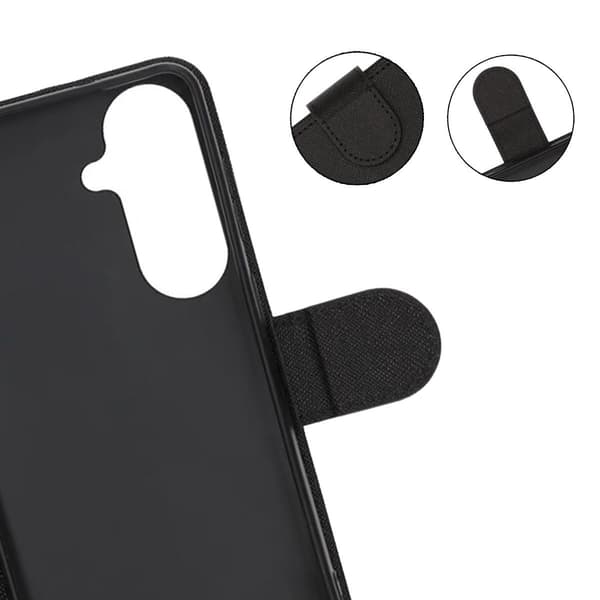 Plånboksfodral med Stativ för Samsung Galaxy S26 Plus - Svart