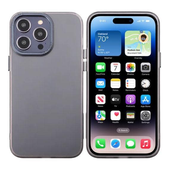 iPhone 14 Pro Max Mobilskal - Frostat Svart