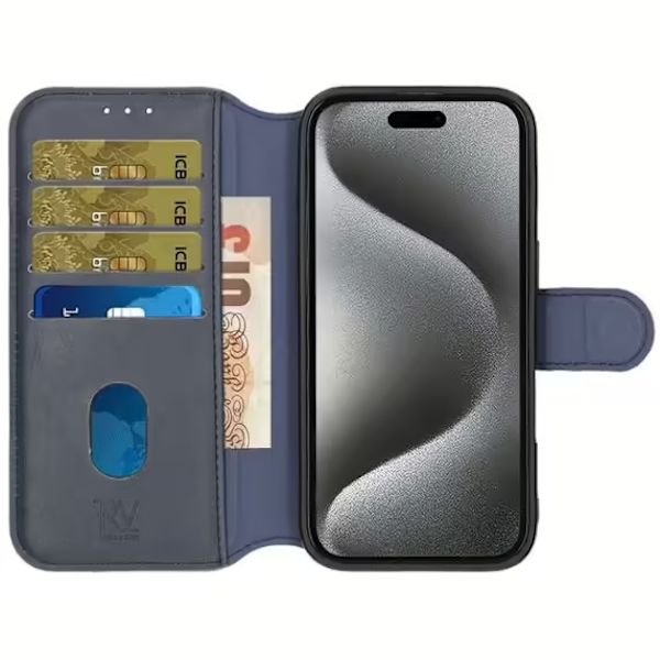 iPhone 16 Pro Max Plånboksfodral Rvelon - Blå