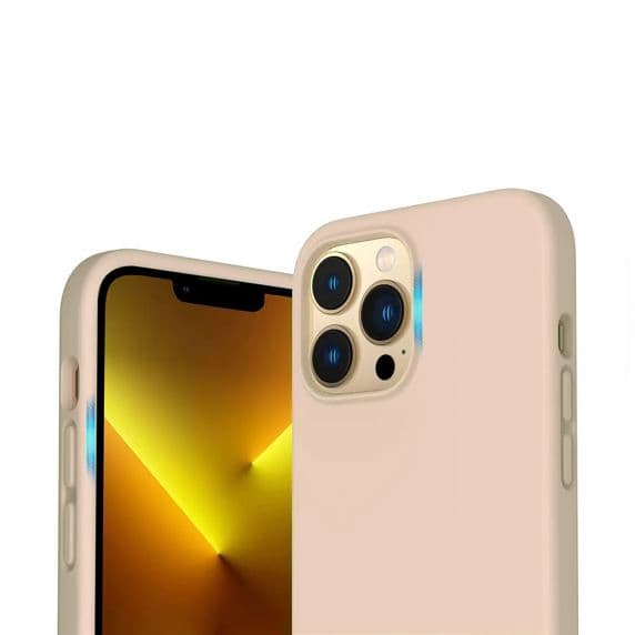 RV Liquid Silicone Case With Magsafe For iPhone 14 Pro Beige