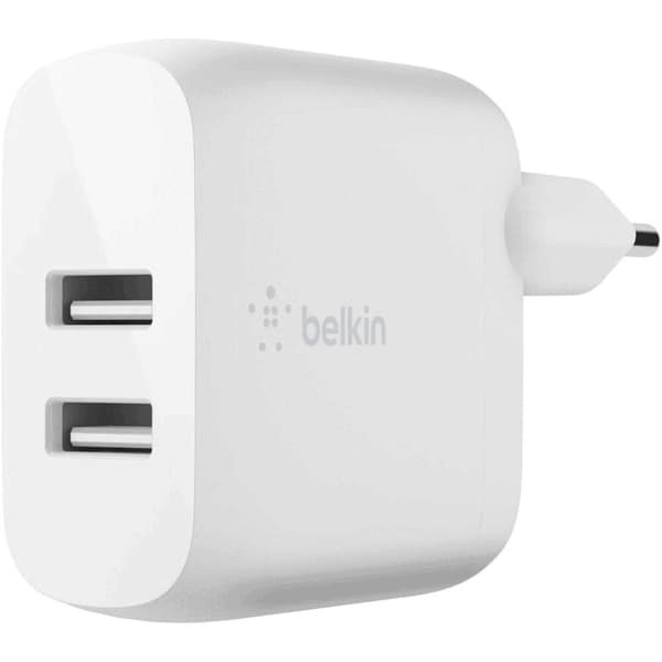Dual USB-A Väggladdare 24W + Micro USB Kabel 1m