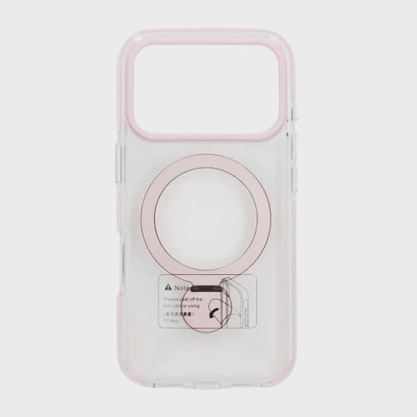 Magsafe-skal ringstativ till iPhone 17 Pro Max - Rosa