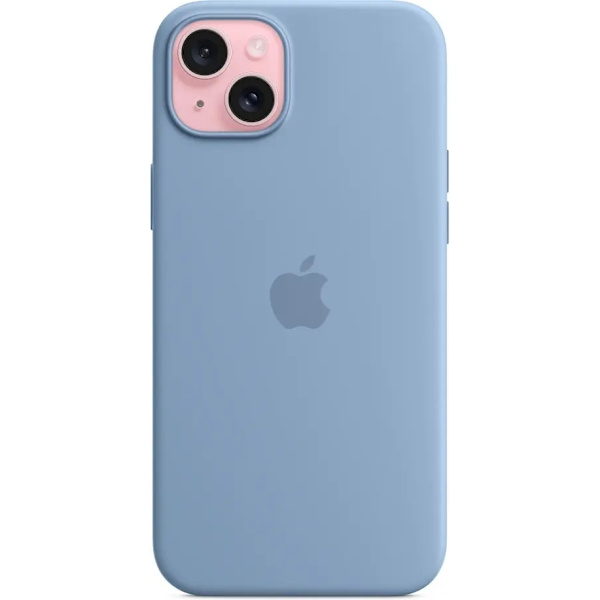 Apple Fall Iphone 15 Plus Silicone Blå