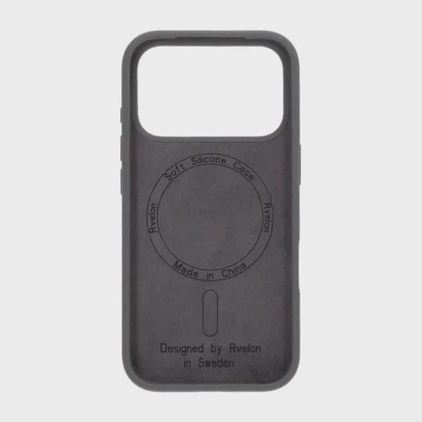 Rvelon Silikonskal MagSafe för iPhone 17 Pro - Grå