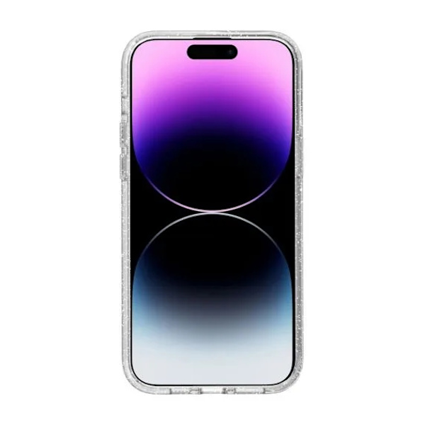 iPhone 14 Pro Mobilskal Glitter Magsafe - Transparent