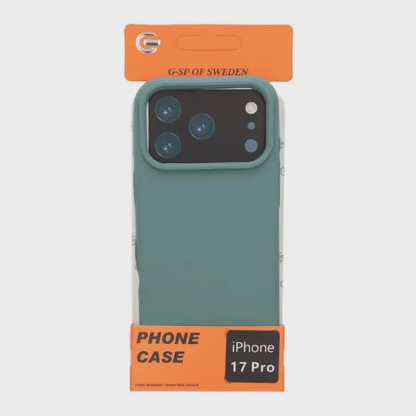 Mjukt Silikonskal för iPhone 17 Pro - Grön