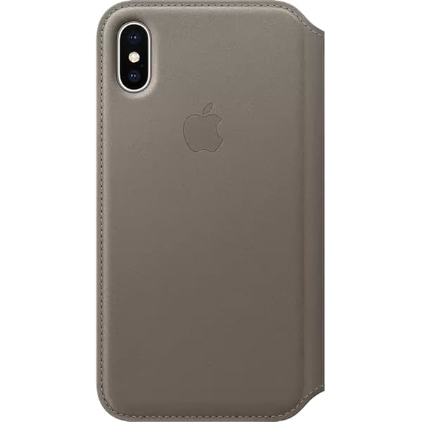 Apple Leather Folio Case – iPhone X - SAND