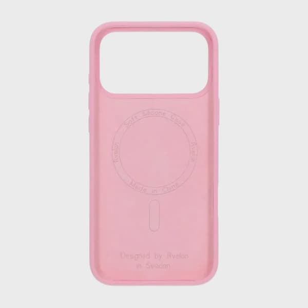 Rvelon Mobilskal Silikon MagSafe för iPhone 17 Pro - Rosa