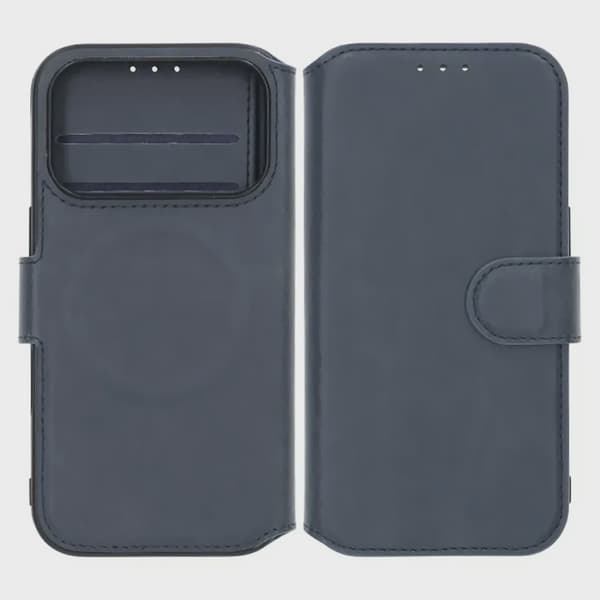 Rvelon Plånboksfodral för iPhone 17 Pro Max - Blå