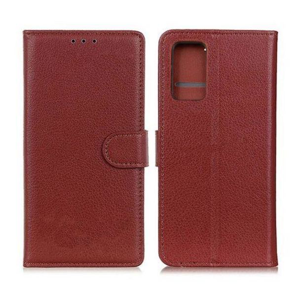 Flip Stand Leather Wallet Case For Redmi Note 11 Pro Brown