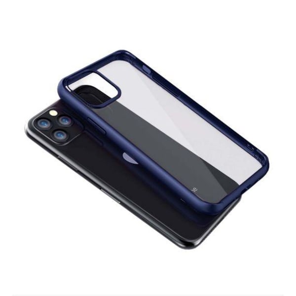 iPhone 11 Pro Max Transparent Shockproof With TPU Edge Case Blue