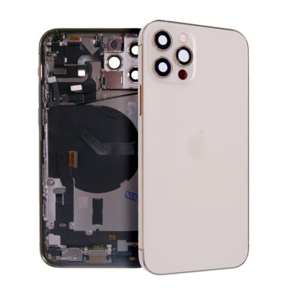 iPhone 12 Pro Baksida med Komplett Ram - Guld
