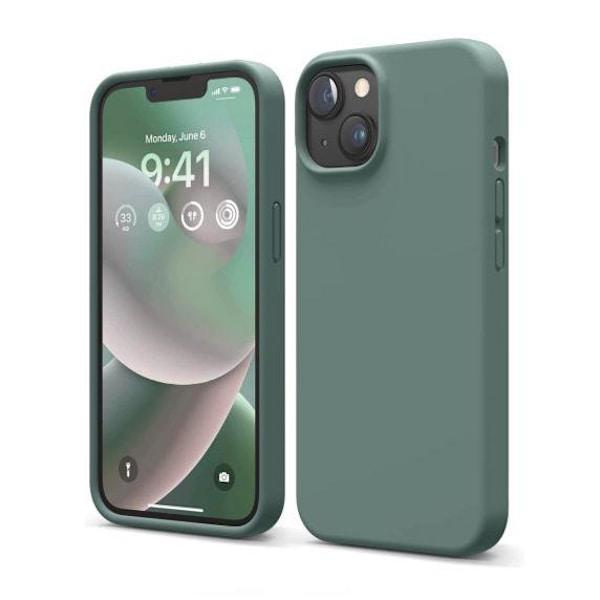 iPhone 15 Plus Silikonskal - Grön