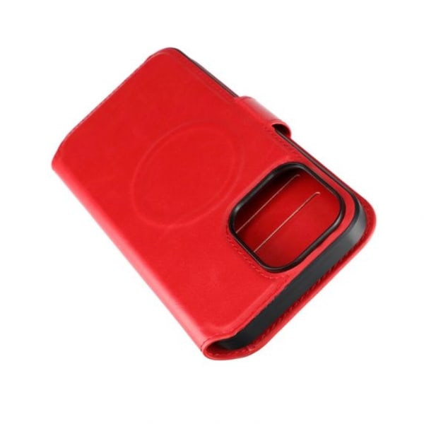 iPhone 15 Pro Max Plånboksfodral med Magsafe Rvelon - Röd