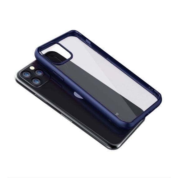 iPhone 11 Pro Transparent Shockproof With TPU Edge Case Blue