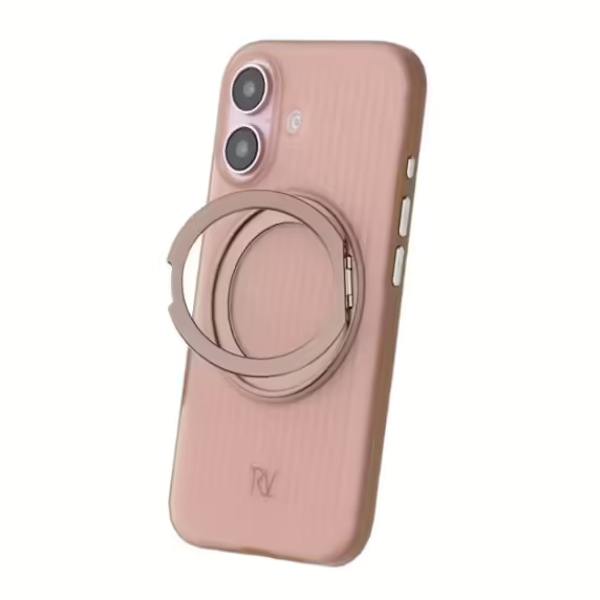 Rvelon 360 roterande mobilfodral för iPhone 16 Bronsguld