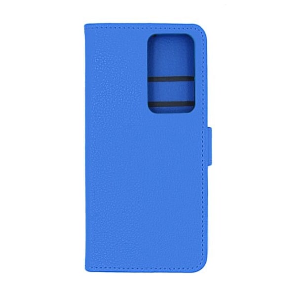Flip Stand Leather Wallet Case For Huawei P40 Pro Plus Blue