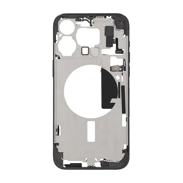 iPhone 15 Pro Max Mittenram med smådelar OEM - Titansvart