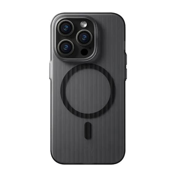 iPhone 12 Pro Max Mobilskal Korrugerad med Magsafe Rvelon - Svart
