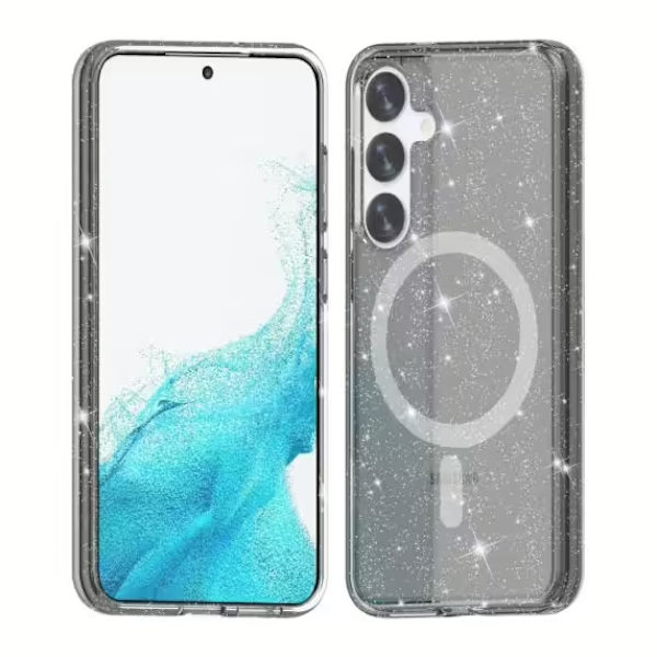 Samsung Galaxy S24 Plus Mobilskal Glitter Magsafe - Svart