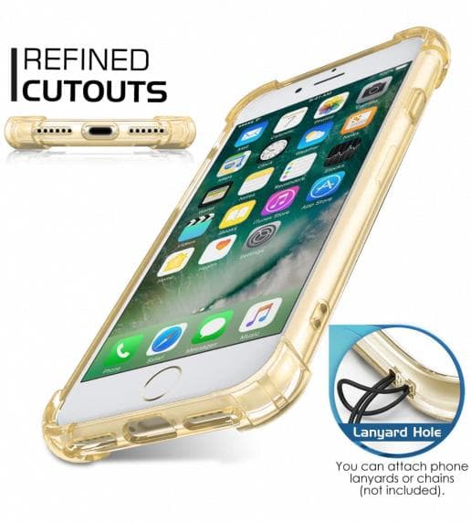 Stöttåligt Skal iPhone 7/8/SE (2020/2022) - Guld