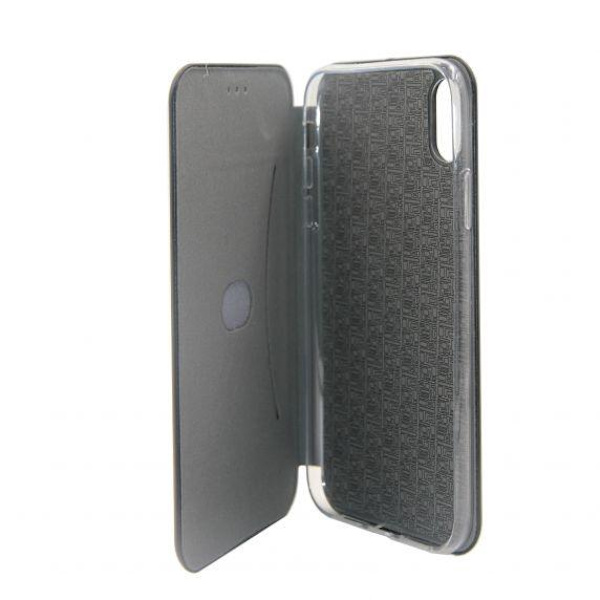 Flip Stand PU Leather Case For iPhone XS Max Black