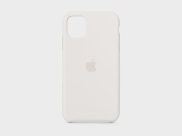 Apple iPhone 11 Silikonskal (vit)