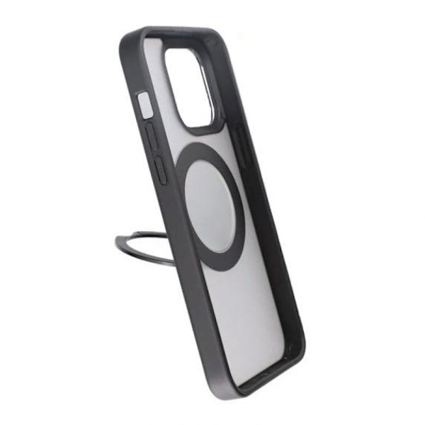 iPhone 15 Pro Max Skal med MagSafe Stativ Rvelon - Svart