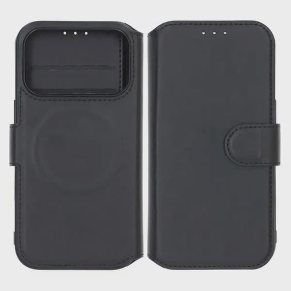 Rvelon Plånboksfodral för iPhone 17 Pro Max - Svart