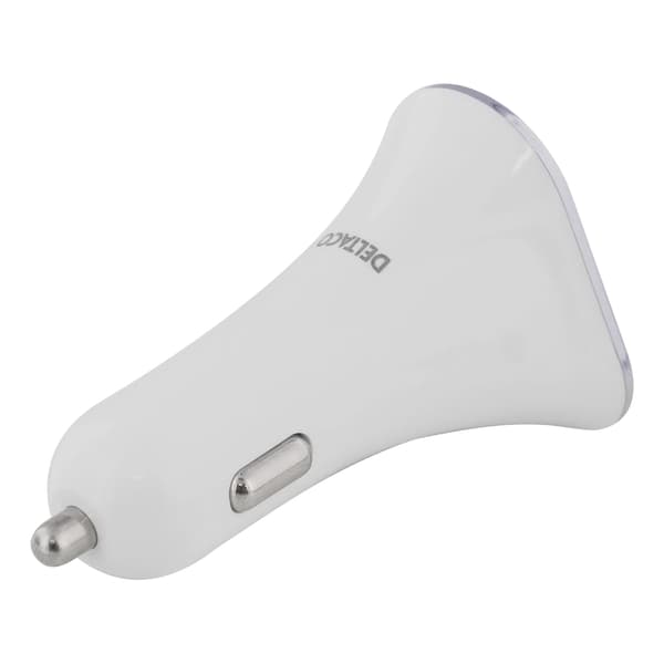 DELTACO Billaddare med 3 USB-kontakter