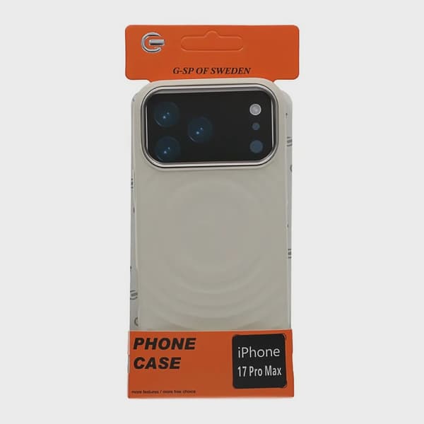 Beige Silikonskal med Magsafe för iPhone 17 Pro Max
