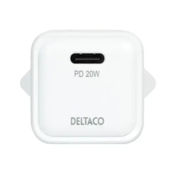 Deltaco USBC-AC150, inomhus, AC, Vit
