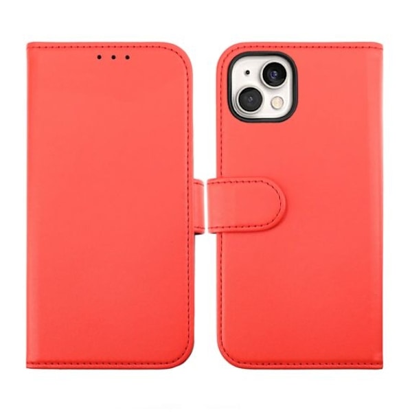iPhone 15 Plånboksfodral Magnet Rvelon - Röd