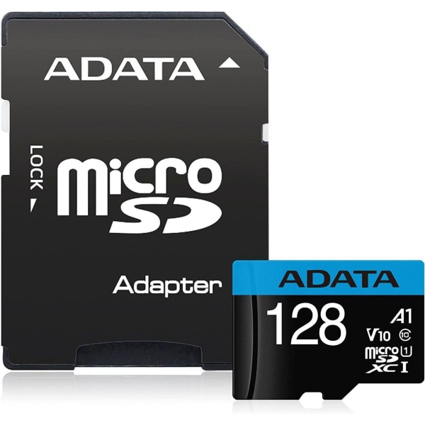 ADATA Premier 128GB MicroSDHC/SDXC UHS-I Class 10 V10 A1 Memory