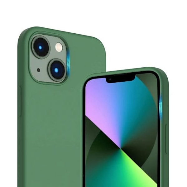 iPhone 15 Plus Mobilskal Silikon Rvelon - Grön
