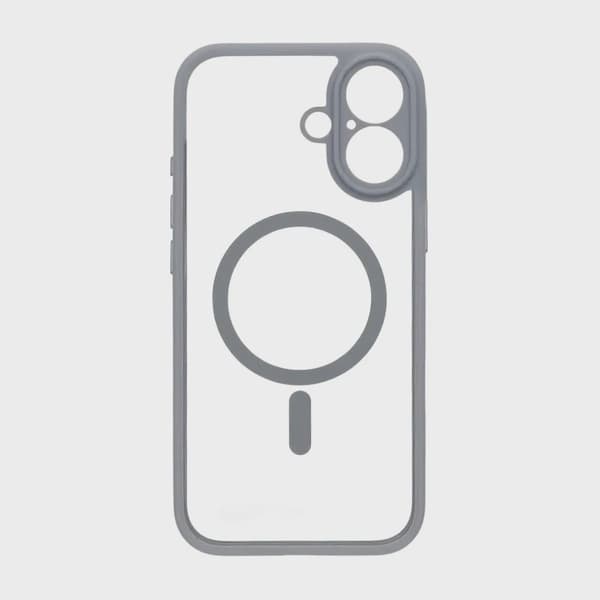 Skal för iPhone 17 med MagSafe & Kameraskydd med Grå