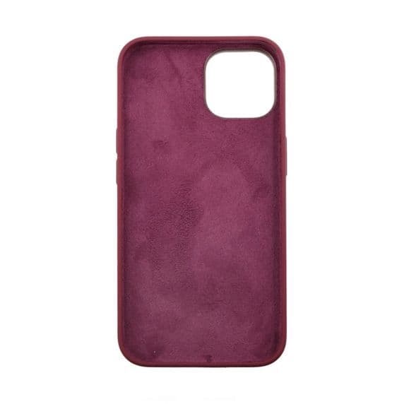 iPhone 15 Mobilskal Silikon – vinröd