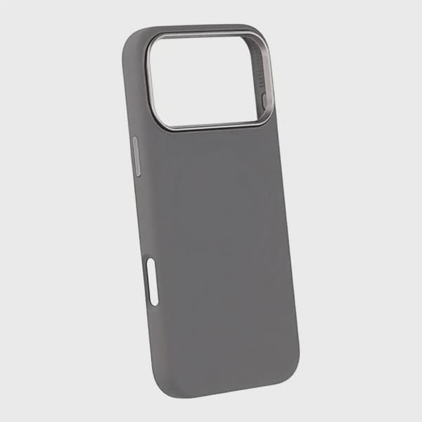 Mörkgrå Silikonskal med Magsafe för iPhone 17 Pro Max