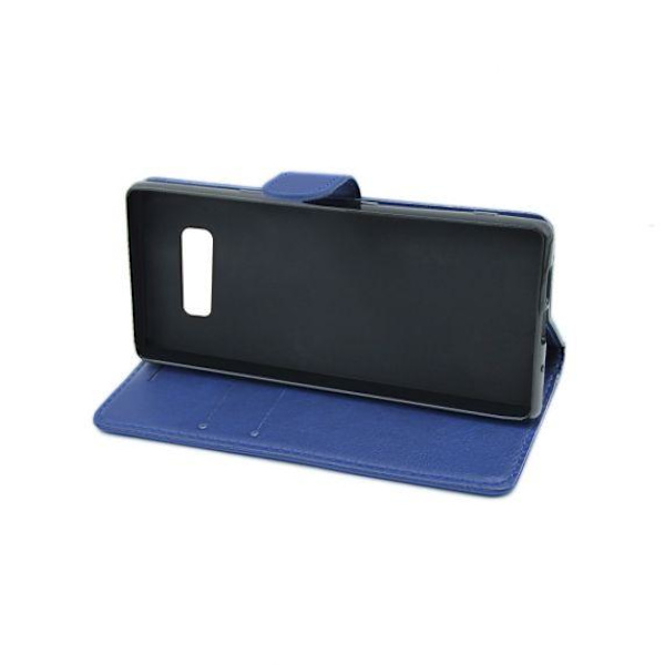 Flip Stand Leather Wallet Case For Samsung Galaxy S10e Blue