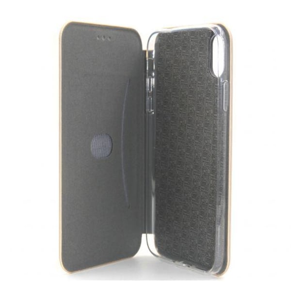 Flip Stand Leather Case For iPhone XR Gold