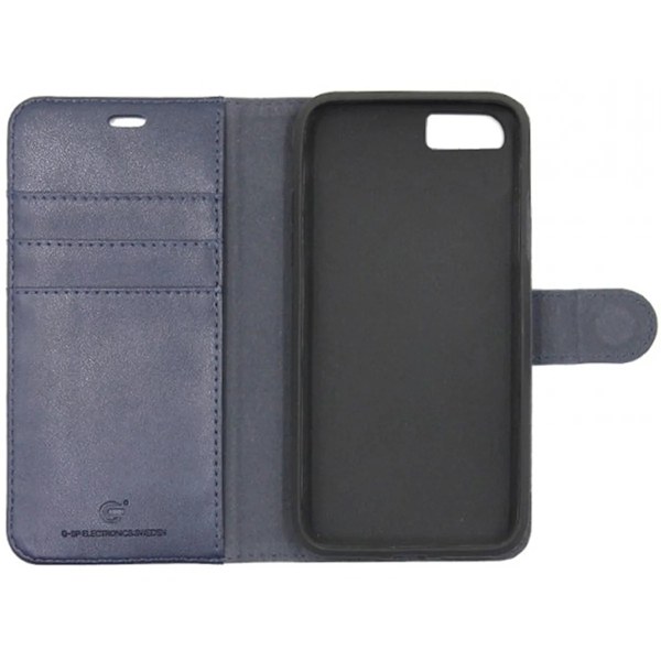iPhone 6/6S Plånboksfodral Magnet Läder med Stativ - Mörkblå