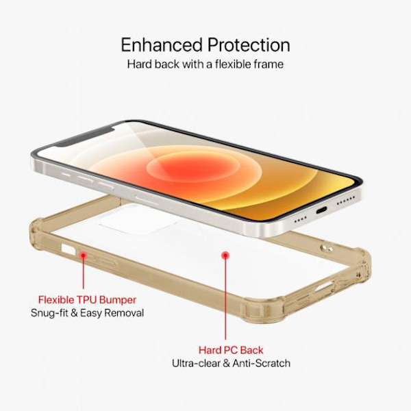 iPhone 12 mini Shockproof Case Gold