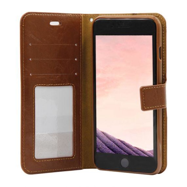 Detachable Leather Case For iPhone 7 Plus/8 Plus Brown