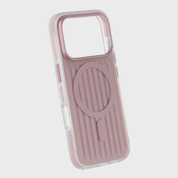 Korrugerat Magsafe-skal för iPhone 17 Pro - Rosa