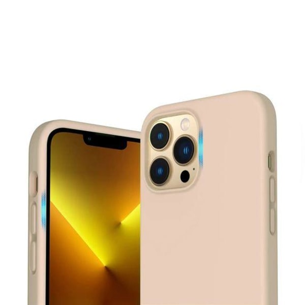RV Liquid Silicone Case With Magsafe For iPhone 14 Pro Max Beige