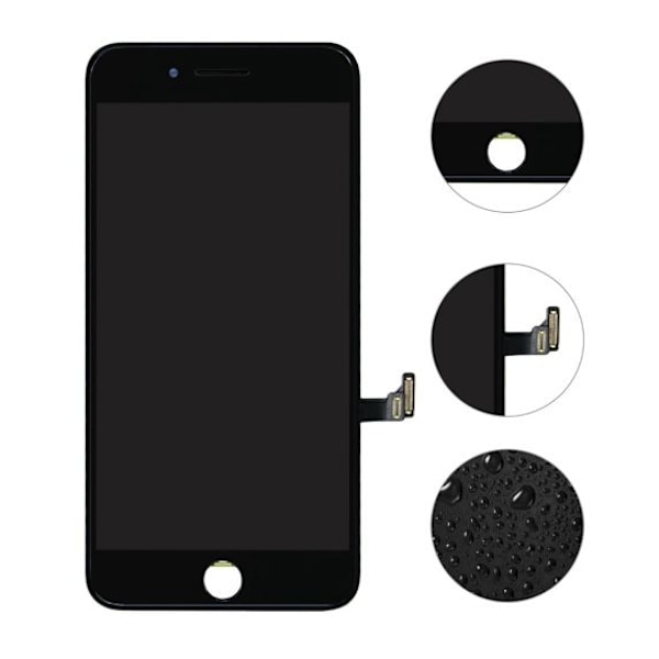 iPhone 8 Plus DTP Skärm Med Display - Svart (Avplockad från ny iPhone)
