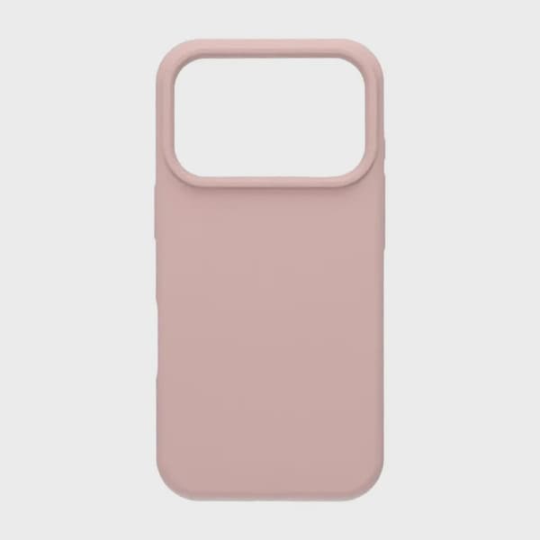 Mjukt Silikonskal för iPhone 17 Pro - Sandrosa