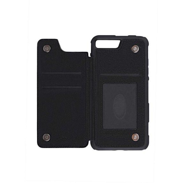 iPhone 7 Plus/8 Plus PU Leather Back Flip Wallet Case Black