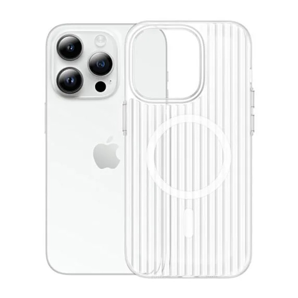 iPhone 14 Pro Max Mobilskal Korrugerad - Transparent