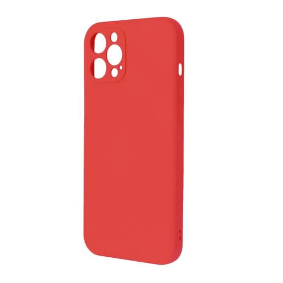 Apple iPhone 12 Pro Max Silicone Case Camellia Red with Camera Cover High Quality